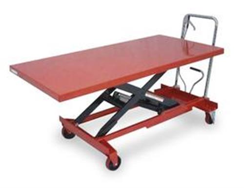 4ZC18 | Scissor Lift Cart 1000 lb Steel Fixed