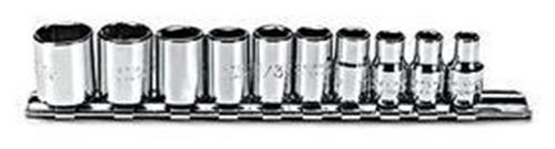 5C862 | Socket Set Chrome 3 16 to 9 16 SAE