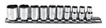5C862 | Socket Set Chrome 3 16 to 9 16 SAE