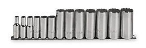 5C869 | Socket Set Range 1 4 in to 1 in 12 Point