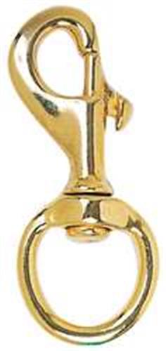 5JFC7 | Snap Hook 3 5 8 in Brass Gold