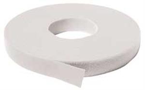 5JLE5 | Hook and Loop Cable Tie Roll 75 ft White