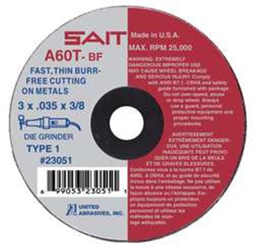 5LUC1 | Abrasive Cut Off Wheel 3 8 Connect. A60T