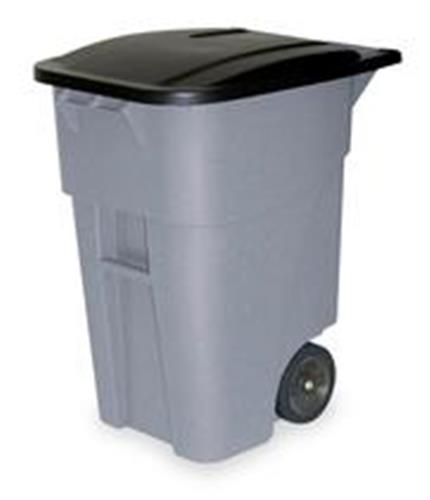 5MU53 | Trash Can Gry 50 gal Plastic