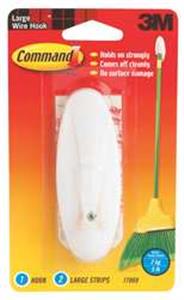 5MVK7 | Hook White Metal Plastic 1 7 8 in D