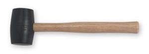 5MX42 | Rubber Mallet 24oz Weight Hickory Handle