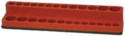 5NNE3 | SocketTray Red Polypropylene 21 8in 1PK