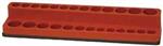 5NNE3 | SocketTray Red Polypropylene 21 8in 1PK