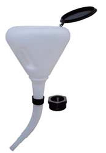 5NUE9 | SpillprfFunel 21.125inH Wht Polyethylene