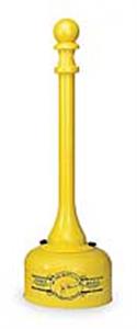 5PV93 | D0286 Cigarette Receptacle 2 gal Yellow