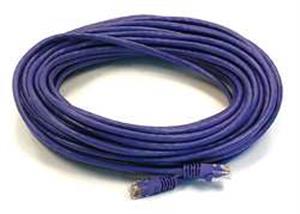 5VZF2 | Patch Cord Cat 5e Booted Purple 50 ft.