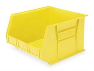 5W869 | F8648 Hang and Stack Bin Yellow Plastic 3 in