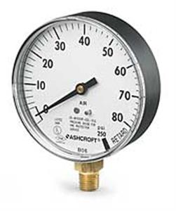 5WJ62 | Pressure Gauge 0 to 80 psi 3 1 2In 1 4In