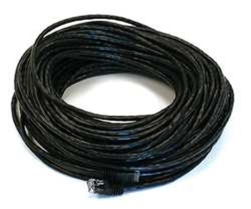 5XFL0 | M3396 Patch Cord Cat 6 Booted Black 100 ft.