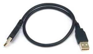 5XFZ0 | USB 2.0 Cable 1 1 2 ft.L Black
