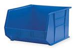 5YM94 | F8693 Hang and Stack Bin Blue Plastic 11 in