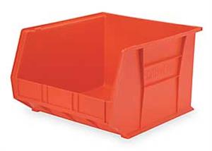 5W866 | F8698 Hang and Stack Bin Red Plastic 7 in