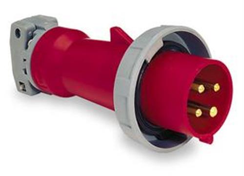 6C125 | IEC Pin and Sleeve Plug 20 A Red 3Pl