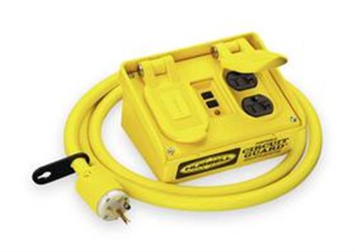 5Z978 | Plug In GFCI w Cord 6ft 20A Yel 120V