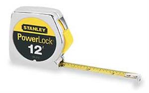 6A496 | Tape Measure 3 4 In x 12 ft Chrome In Ft