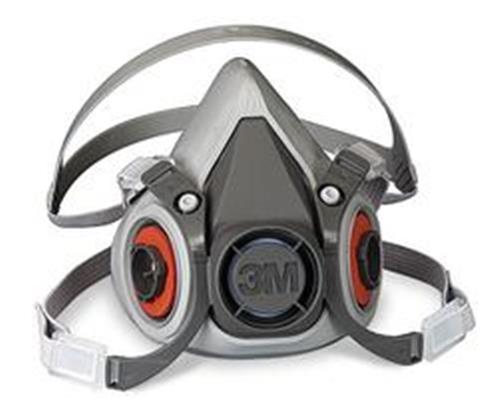 6AD97 | F8766 Half Mask Respirator Elastomer Gray