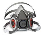 6AD97 | F8766 Half Mask Respirator Elastomer Gray