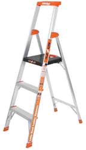 6FJL9 | Platform Stepladder 5 ft Alum 300 lb.