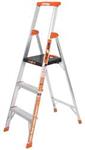 6FJL9 | Platform Stepladder 5 ft Alum 300 lb.