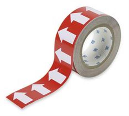 6M868 | D3613 Pipe Marking Tape Red 2in W 90ft Roll L