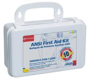 6XND5 | First Aid Kit Bulk White 60 Pcs 10 Ppl