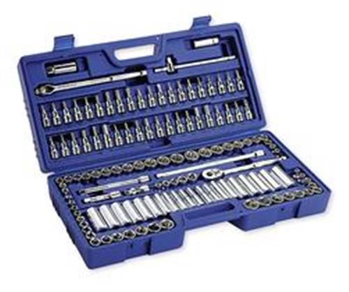 6XZ82 | Socket Wrench Set 3 8 in Dr 125 pc