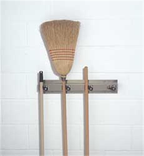 8TJP2 | Mop and Broom Holder 24 in L Silver