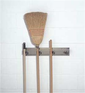 8TJP2 | Mop and Broom Holder 24 in L Silver