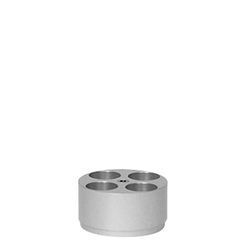 015882280 | Heidolph Radleys Heat-On Insert for 4x20mm Tubes (Anodized)