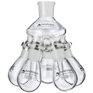 036302750 | Heidolph Spider Flask with 5 Flasks, NS 24, 50mL