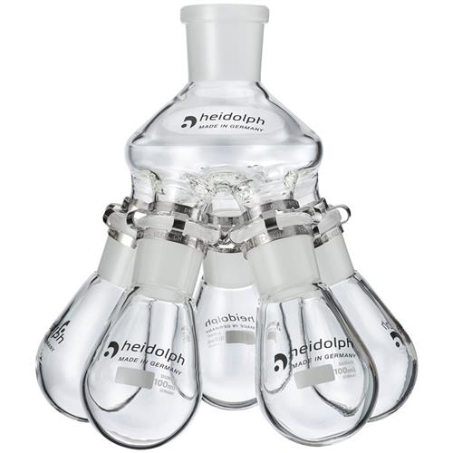 036302770 | Heidolph Spider Flask with 5 Flasks, NS 24, 100mL