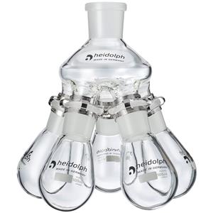 036302770 | Heidolph Spider Flask with 5 Flasks, NS 24, 100mL