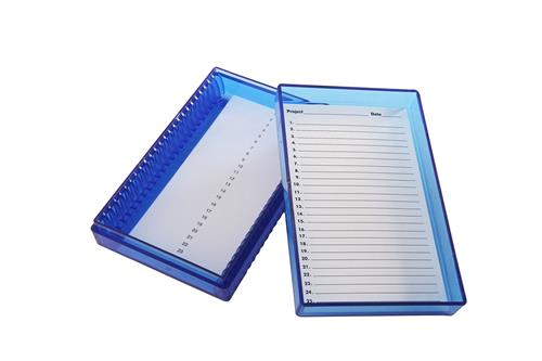HS120316 | True North Microscope Slide Box Polycarbonate 25 P