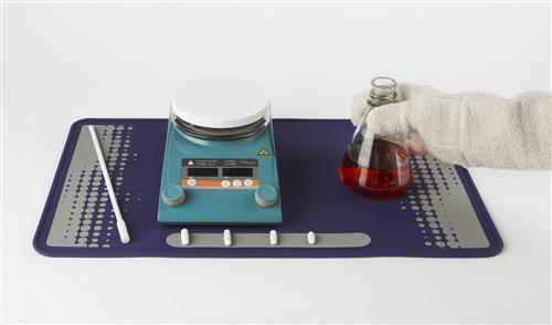 120507 | Lab Mat Silicone Bench Protector Purple Grey