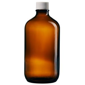 249-1000 | I Chem 1L Boston Round Amber Glass Bottle Processe