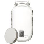 321-2000 | I Chem 2L Tall Clear Glass Jar certified