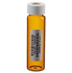 141-40A/DB | Amber VOA Glass Vials with 0.125in. Septa