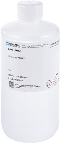 1.0M-HNO3-500ML | 1.0M Nitric Acid 500mL