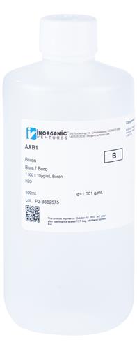 AAB1-500ML | 1000ug mL BORON 500mL