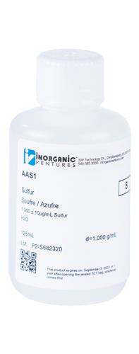 AAS1-125ML | 1000ug mL SULFUR 125mL