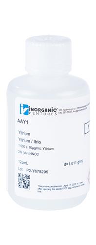 AAY1-125ML | 1000ug mL YTTRIUM 125mL