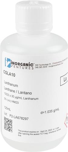CGLA10-125ML | 10 000ug mL LANTHANUM 125mL