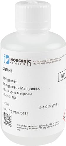 CGMN1-125ML | 1000ug mL MANGANESE 125mL