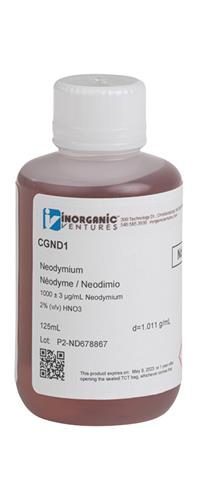 CGND1-125ML | 1000ug mL NEODYMIUM 125mL
