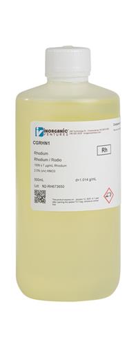 CGRHN1-500ML | 1000ug mL RHODIUM HNO3 500mL